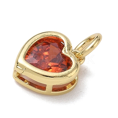 Brass Pave Cubic Zirconia Charms KK-CBA56EF-31G-06-1