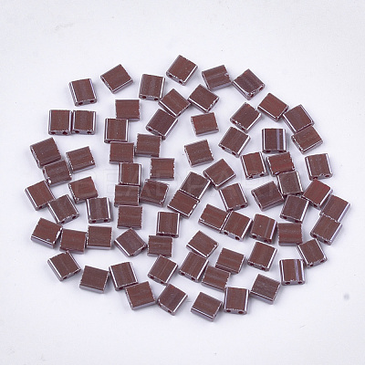 2-Hole Opaque Glass Seed Beads SEED-S023-27C-04-1