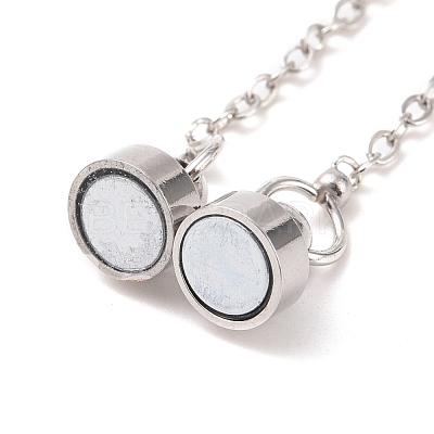 Brass Magnetic Clasp with Cable Safety Chain KK-F839-035P-1