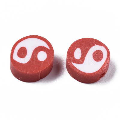 Handmade Polymer Clay Beads CLAY-T016-65F-1