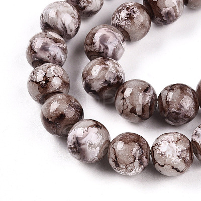 Baking Paint Glass Beads X1-DGLA-N003-10mm-A05-1