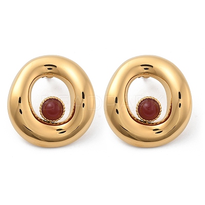 304 Stainless Steel Stud Earrings STAS-Z112-12G-02-1