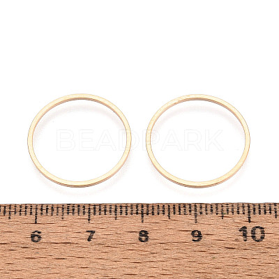 Brass Linking Rings KK-S327-06KC-20mm-1