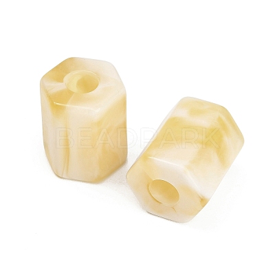 Opaque Acrylic Imitation Gemstone Beads AC-CBAE907-04-1