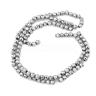 Electroplate Synthetic Magnetic Hematite Beads Strands G-A263-B01-02C-1