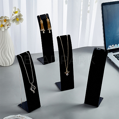 Acrylic Necklace Display Stands NDIS-WH0003-015B-1