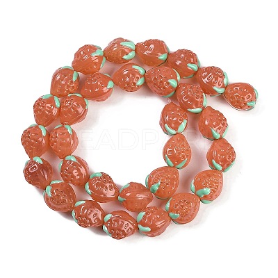 Handmade Lampwork Beads Strand LAMP-I027-10D-1