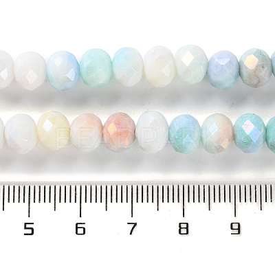 Electroplate Glass Beads Strands LAMP-S068-02L-1