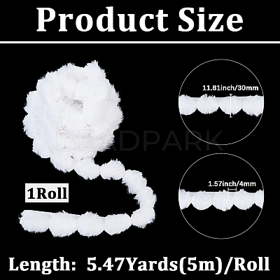 5M Polyester Embroidery Sewing Trimming AJEW-GF0012-30D-1