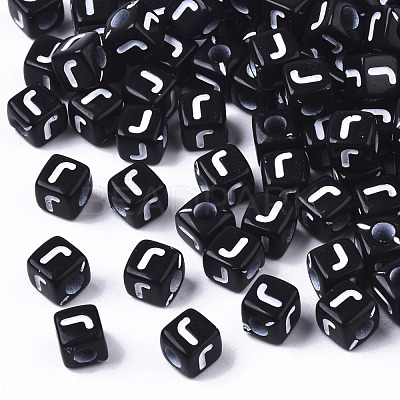 Opaque Acrylic Beads SACR-N002-01J-1