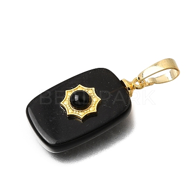 Natural Obsidian Pendants G-T151-02E-1