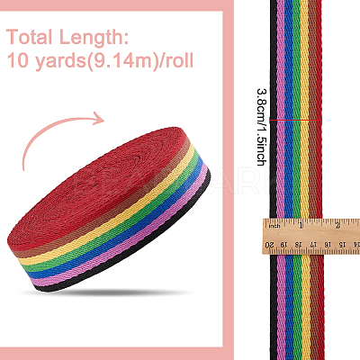 10 Yards Candy Color Polycotton Ribbon OCOR-BC0006-96A-1