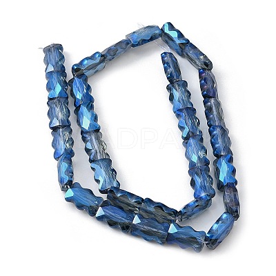Electroplate Glass Beads Strands EGLA-L045-F-1