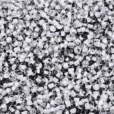 8/0 Inside Colours Transparent Glass Seed Beads SEED-T007-06B-1