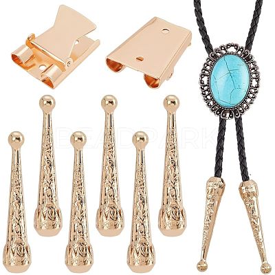 3Pcs Iron Bolo Tie Slide Clasps FIND-ANB0003-18LG-1