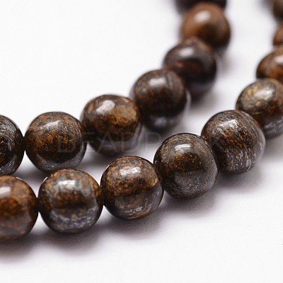 Natural Bronzite Bead Strands G-D840-57-10mm-1