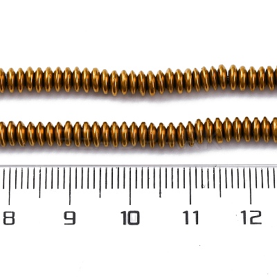Electroplated Non-magnetic Hematite Beads Strands G-P571-B01-01D-1