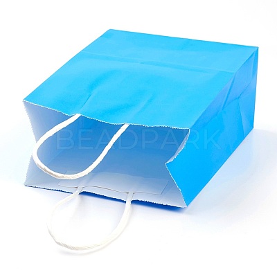 Pure Color Kraft Paper Bags AJEW-G020-A-01-1