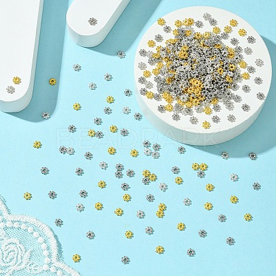 600Pcs 2 Colors CCB Plastic Bead Spacers CCB-YW0001-39A-1