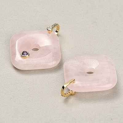 Natural Rose Quartz Pendants GG-CBA4625-04G-05-1