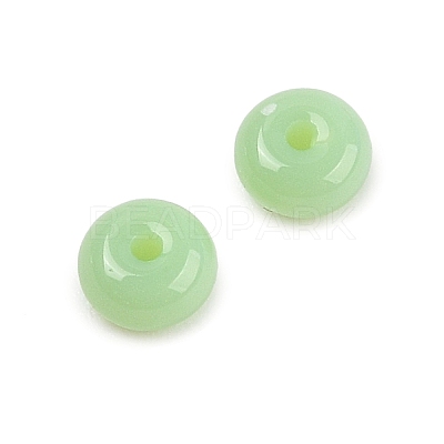 Imitation Jade Glass Seed Beads SEED-Q038-01E-1