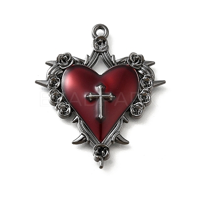 Alloy Enamel Gothic Style Pendants PALLOY-R157-06B-06A-1