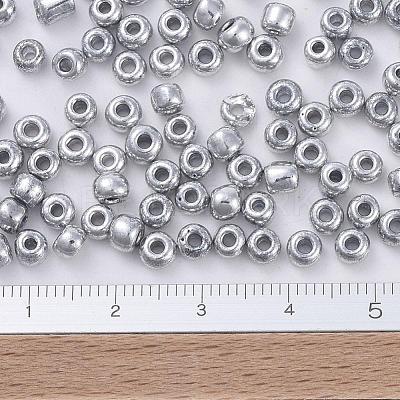 Electroplate 6/0 Glass Seed Beads SEED-Q005-P-1