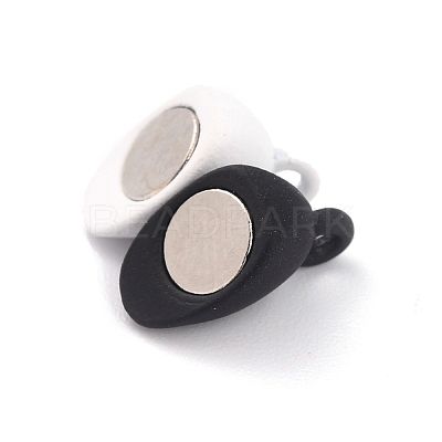 Alloy Magnetic Clasps with Loops PALLOY-P223-B01-01-1