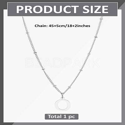 1Pc Brass Chain & 304 Stainless Steel Letter Pendant Necklaces NJEW-LP0001-35O-P-1