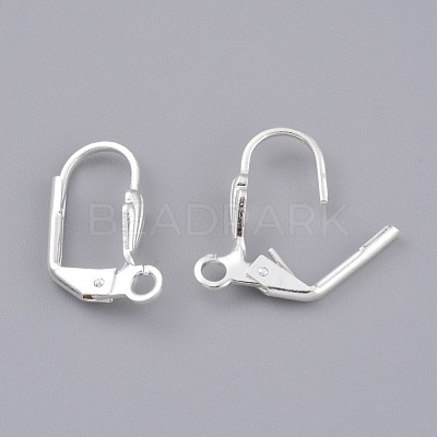 Brass Leverback Earring Findings KK-Z007-28S-1