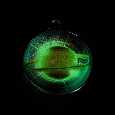 Galaxy Theme Luminous Glass Ball Pendants GLAA-D021-01P-03-1