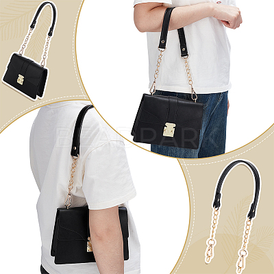 PU Leather & Metal Bag Handles PURS-WH0816-001B-1