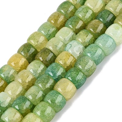 Ombre Effect Dyed Glass Beads Strands X-GLAA-Q106-05B-A04-1