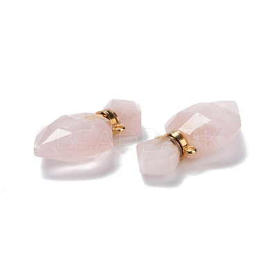 Natural Mixed Gemstone Perfume Bottle Pendants G-D058-11-1