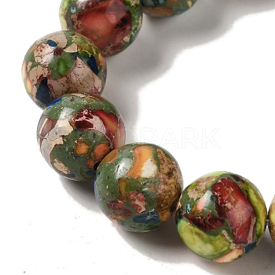 Dyed Natural Imperial Jasper Beads Strands G-Q161-A02-05-1