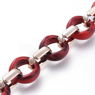 Transparent Acrylic Handmade Cable Chain AJEW-JB00547-07-1