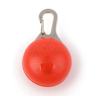 Plastic & Iron LED Collar Light AJEW-P080-08-1