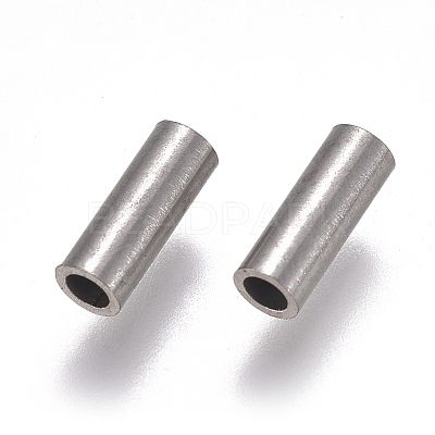 Non-Tarnish 304 Stainless Steel Tube Beads STAS-F224-01P-C-1