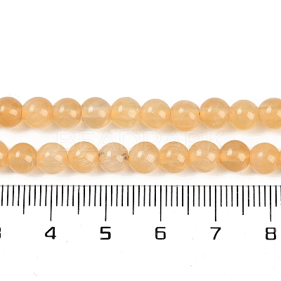 Natural Yellow Calcite Beads Strands G-B125-D01-01-1