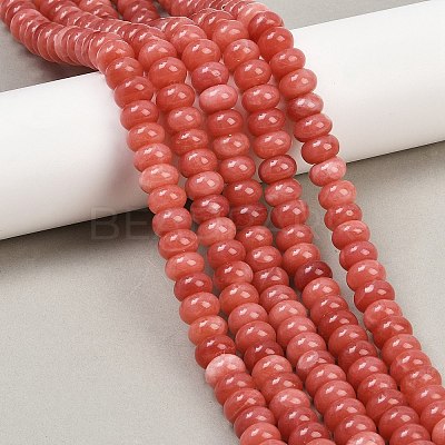 Dyed Natural White Jade Beads Strands G-G107-A27-01-1