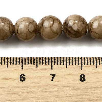 Natural Striped Stone Beads Strands G-D315-A01-03-8mm-1