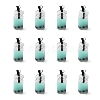 Glass Bottle Pendants X-CRES-N017-03D-1