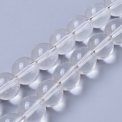 Synthetic Quartz Crystal Beads Strands X-G-K298-12-1