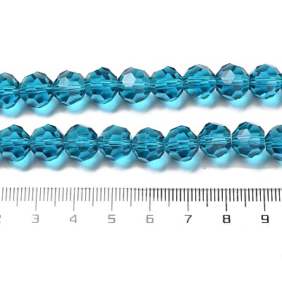 Transparent Glass Beads X-EGLA-A035-T10mm-D12-1