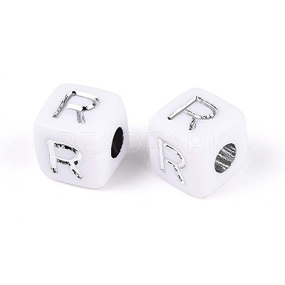 Opaque Acrylic Beads SACR-T035-03R-1