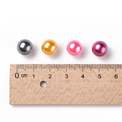 Imitation Pearl Acrylic Beads OACR-S011-10mm-ZM-1