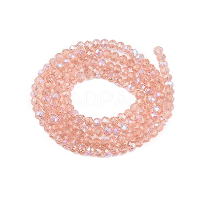 Electroplate Glass Beads Strands EGLA-A044-T2mm-L21-1