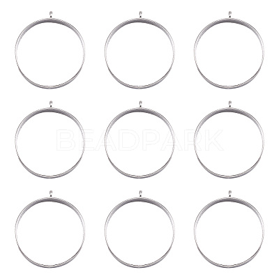 Alloy Open Back Bezel Big Pendants LS-PALLOY-TA0021-01P-1