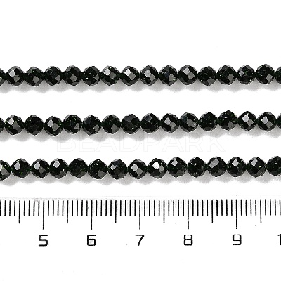Synthetic Green Goldstone Beads Strands G-A233-A01-02-1
