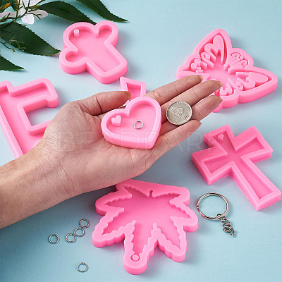 DIY Silicone Keychain Making Molds DIY-TA0008-56-1